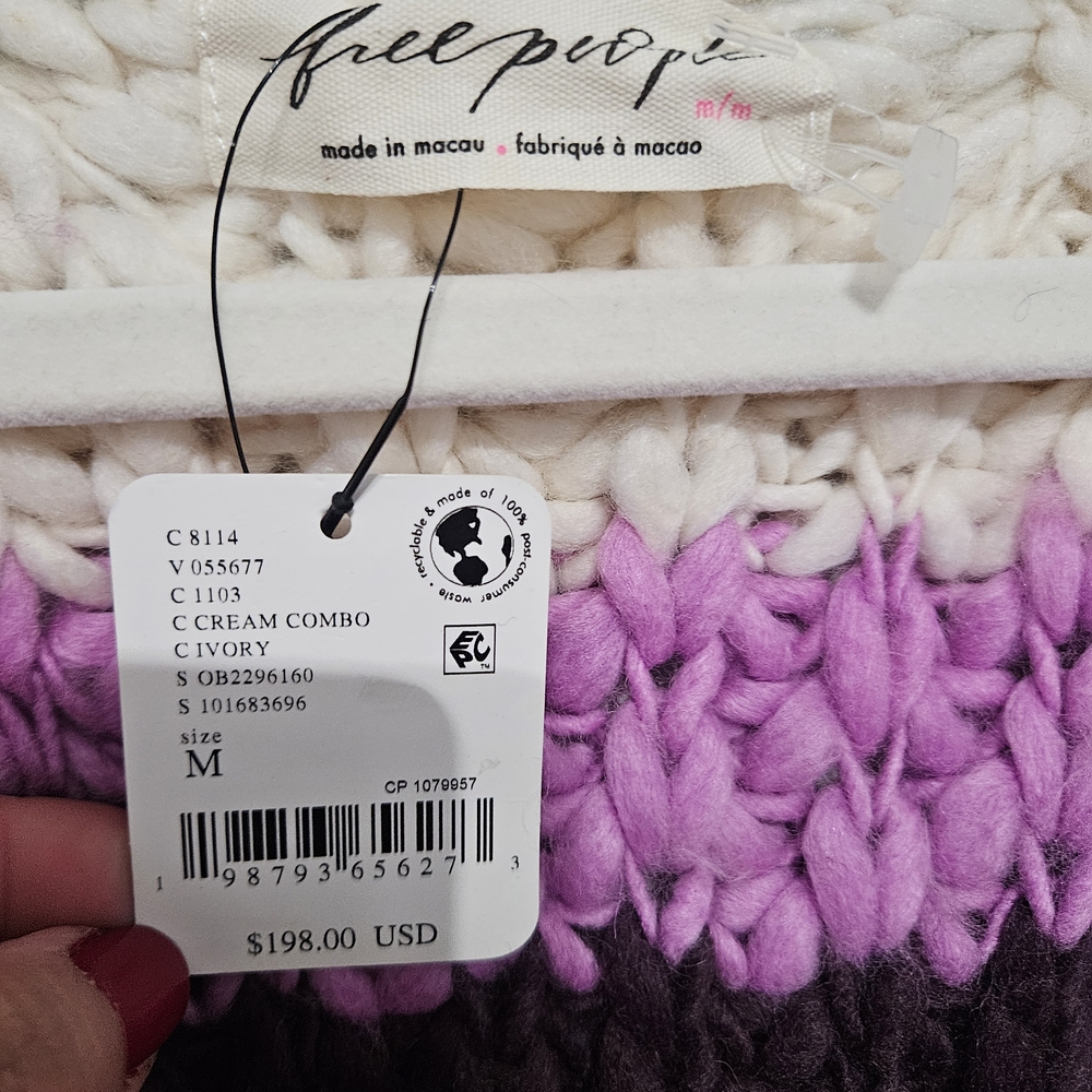 Free People Colorful Chunky Knit Cardigan - Picture 4 of 9